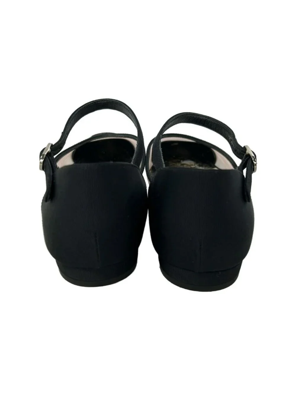 Chanel Flat Shoes Black Clear CC Logo Mesh